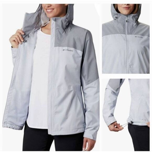 Columbia Jackets & Blazers - ☔️🔹️Columbia Blue Evolution Valley Two-Tone Zippered Jacket w/Hood Small